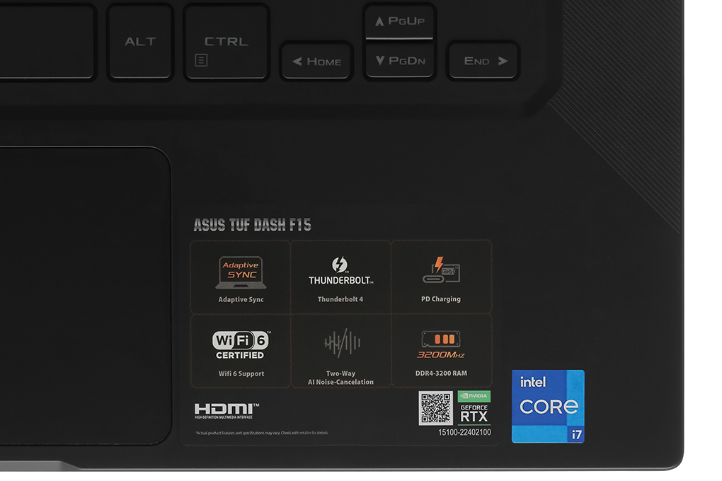Laptop Asus TUF Gaming FX516PE i7 11370H/8GB/512GB/4GB RTX3050Ti/144Hz/Win10 (HN005T) Màu Xám