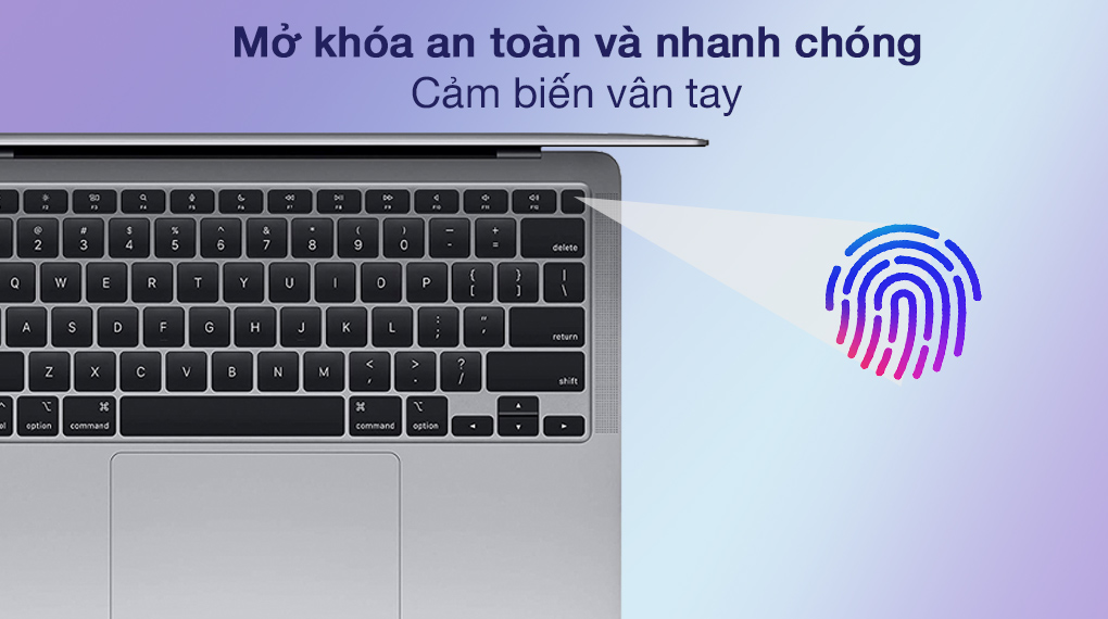 Apple MacBook Air M1 2020 (Z124000DE) - Vân tay