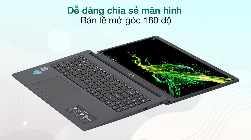 Acer Aspire 3 A315 34 P8VA N5030 (NX.HE3SV.00N) - Bản lề 180 độ