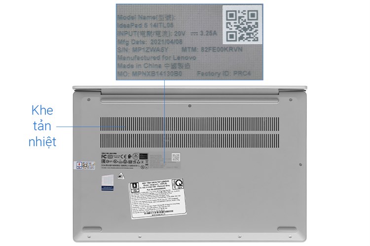 Laptop Lenovo IdeaPad 5 14ITL05 i5 1135G7/16GB/512GB/Win10 (82FE00KRVN) Màu Xám