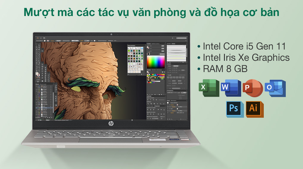 HP Pavilion 14 dv0509TU i5 1135G7 (46L78PA) - Cấu hình