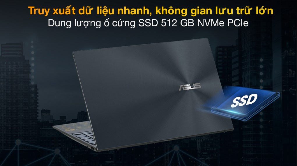 Laptop Asus ZenBook UX425EA i7 1165G7/16GB/512GB/Cáp/Túi/Win10 (KI439T)