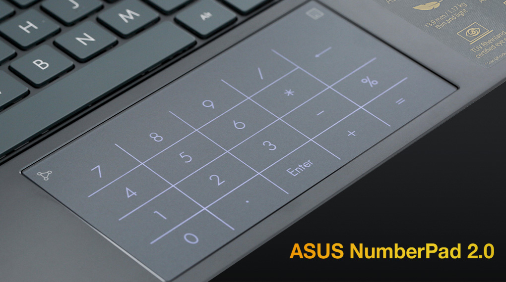 Asus ZenBook UX425EA i7 1165G7 (KI439T) - NumberPad 2.0