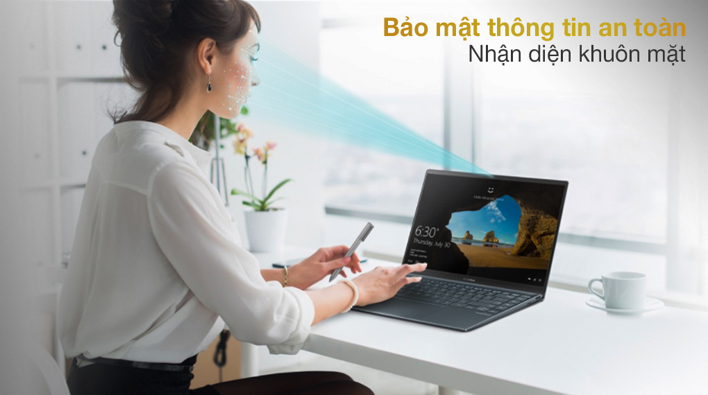 Asus ZenBook UX425EA i7 1165G7 (KI439T) - Mở khóa khuôn mặt