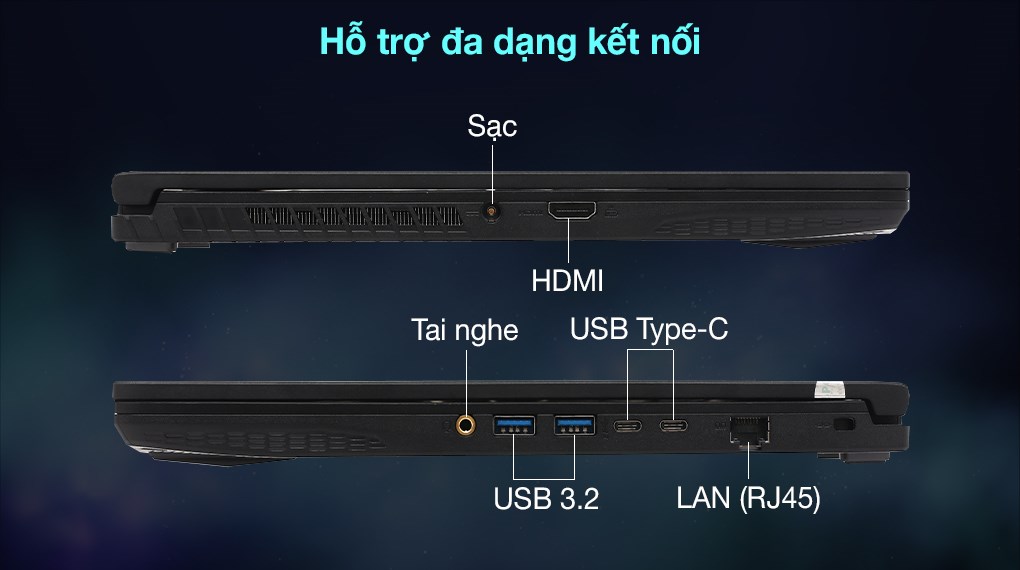 Laptop MSI Gaming GF65 10UE i7 10750H/16GB/512GB/6GB RTX3060 Max-Q/Balo/Win10 (228VN)