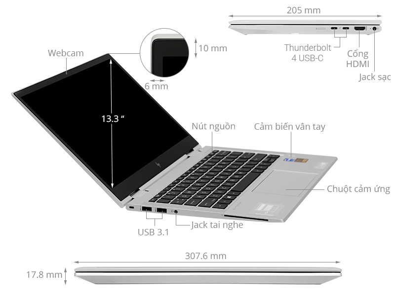 HP EliteBook X360 830 G8 i7 1165G7/16GB/512GB/Touch/Pen/Win10 Pro (3G1A4PA)