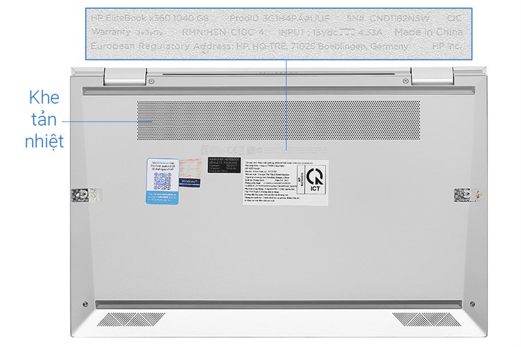 Laptop HP EliteBook X360 1040 G8 i7 1165G7/16GB/512GB/Touch/Pen/Win10 Pro (3G1H4PA) Màu Bạc