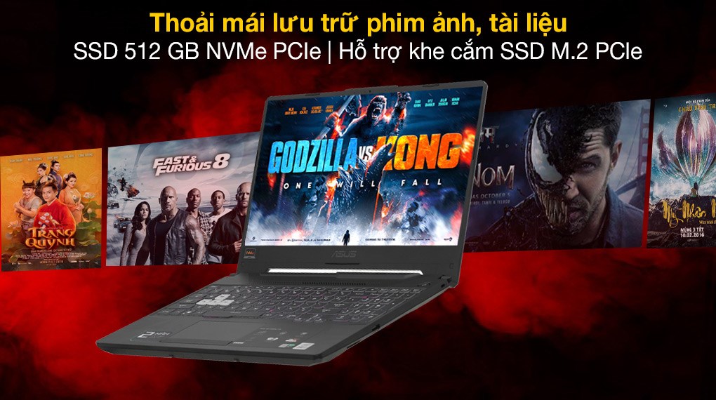 Laptop Asus TUF Gaming FX506LH i5 10300H/8GB/512GB/4GB GTX1650/Win10 (BQ046T)