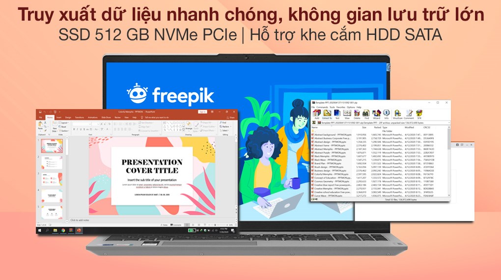 Laptop Lenovo Ideapad 5 15ITL05 i5 1135G7/8GB/512GB/2GB MX450/Win10 (82FG00P5VN)