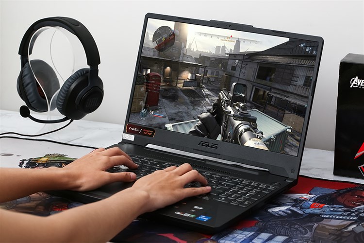 Laptop Asus TUF Gaming FX506HC i5 11400H/8GB/512GB/4GB RTX3050/144Hz/Win10 (HN002T) Màu Xám
