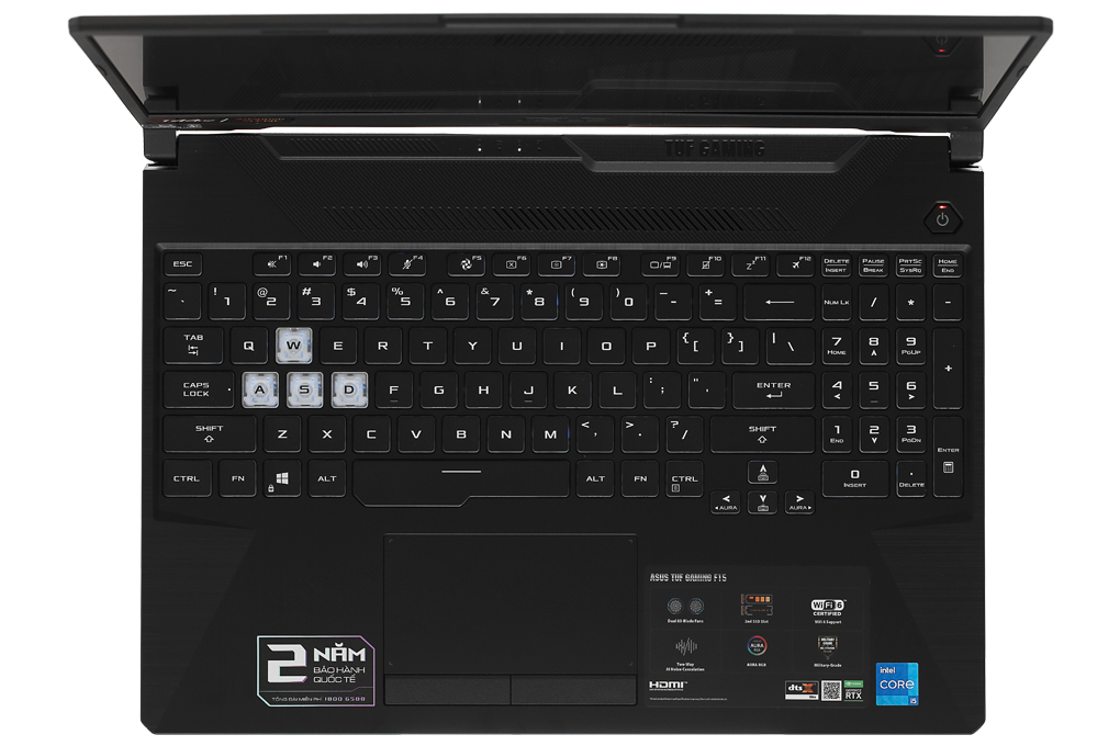 Laptop Asus TUF Gaming FX506HC i5 11400H/8GB/512GB/4GB RTX3050/144Hz/Win10 (HN002T) Màu Xám