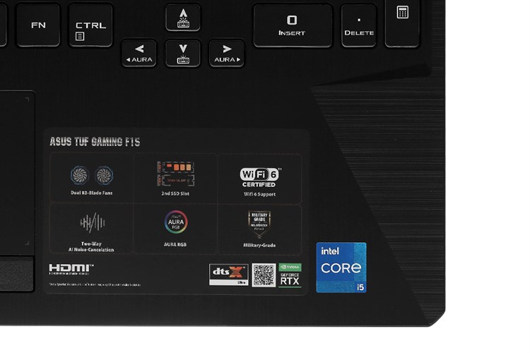 Laptop Asus TUF Gaming FX506HC i5 11400H/8GB/512GB/4GB RTX3050/144Hz/Win10 (HN002T) Màu Xám