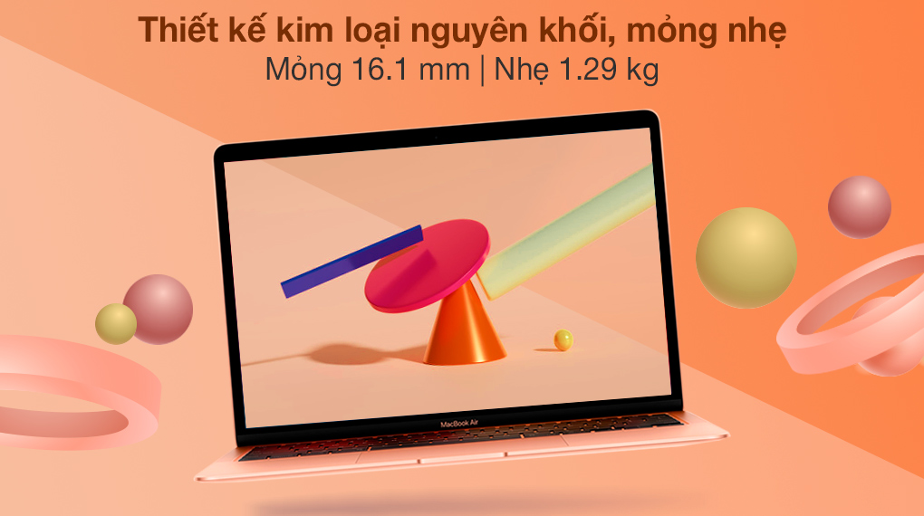 MacBook Air M1 2020 Gold (Z12A00050) - Thiết kế