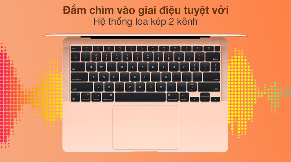 MacBook Air M1 2020 Gold (Z12A00050) - Âm thanh