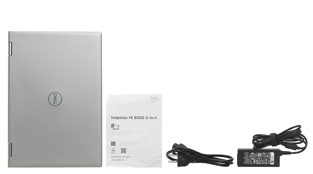 Bộ sản phẩm gồm: Dây nguồn, Sách hướng dẫn, Thùng máy, Sạc Laptop Dell