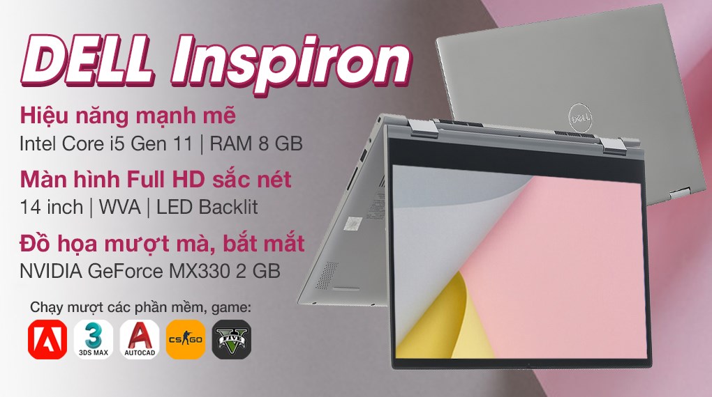 Laptop Dell Inspiron 5406 i5 1135G7/8GB/512GB/2GB MX330/Touch/Win10 (N4I5047W)