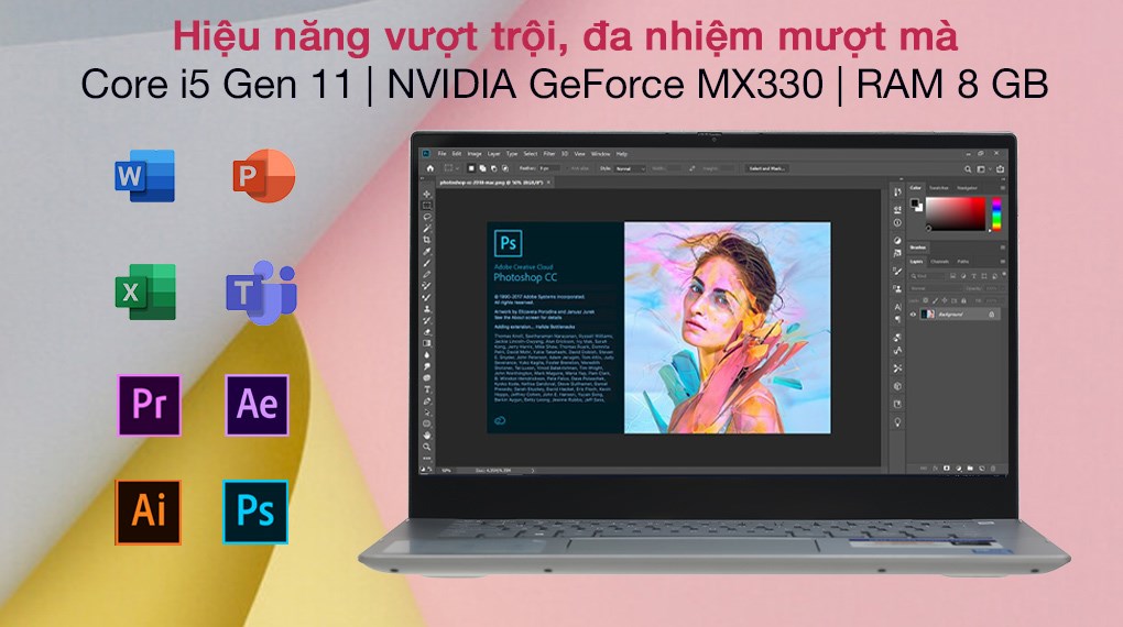 Laptop Dell Inspiron 5406 i5 1135G7/8GB/512GB/2GB MX330/Touch/Win10 (N4I5047W)