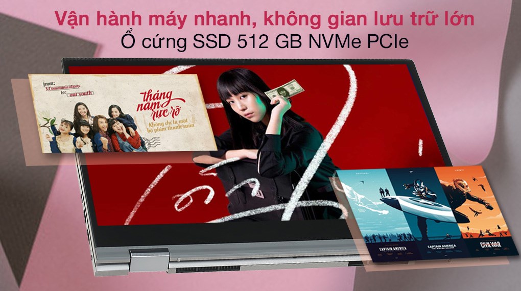 Laptop Dell Inspiron 5406 i5 1135G7/8GB/512GB/2GB MX330/Touch/Win10 (N4I5047W)