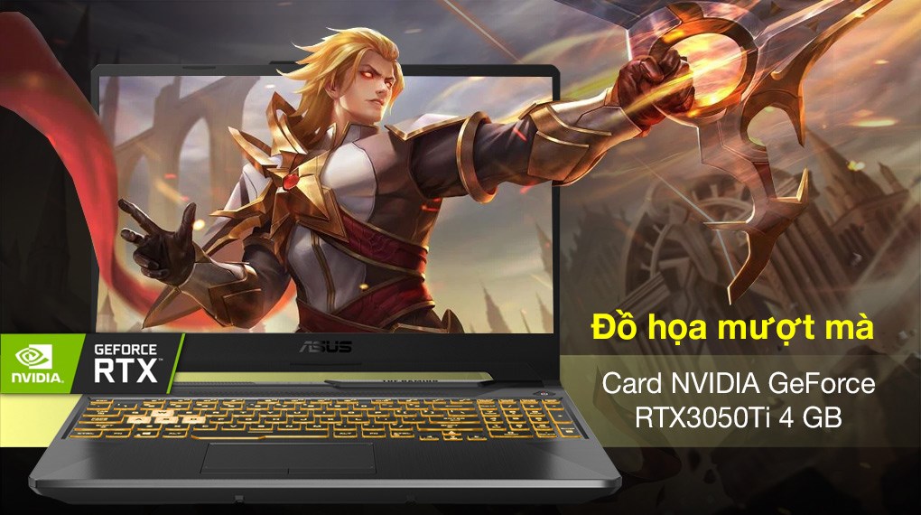 Laptop Asus TUF Gaming FX706HE i7 11800H/8GB/512GB/4GB RTX3050Ti/144Hz/Win10 (HX011T)