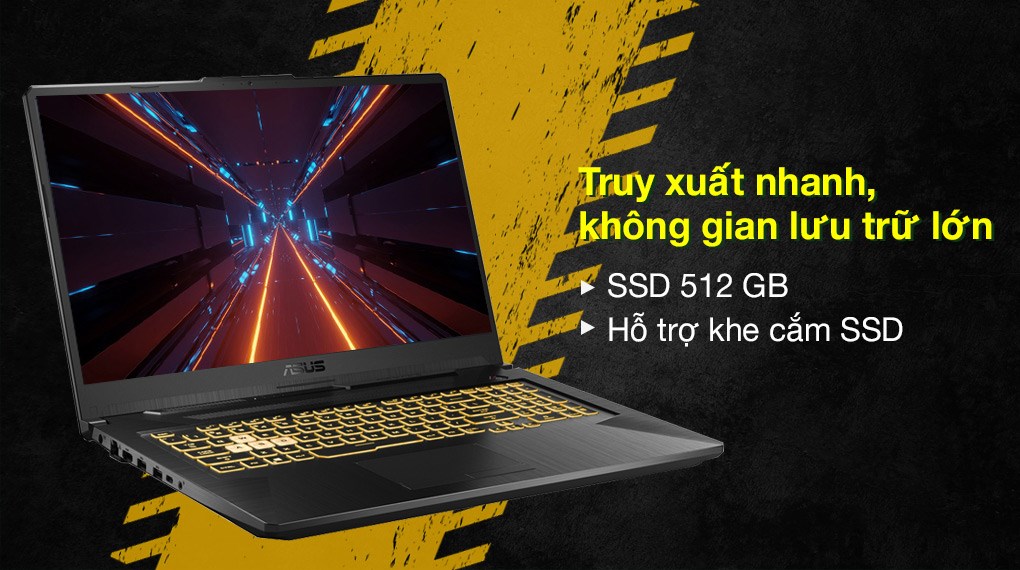 Laptop Asus TUF Gaming FX706HE i7 11800H/8GB/512GB/4GB RTX3050Ti/144Hz/Win10 (HX011T)
