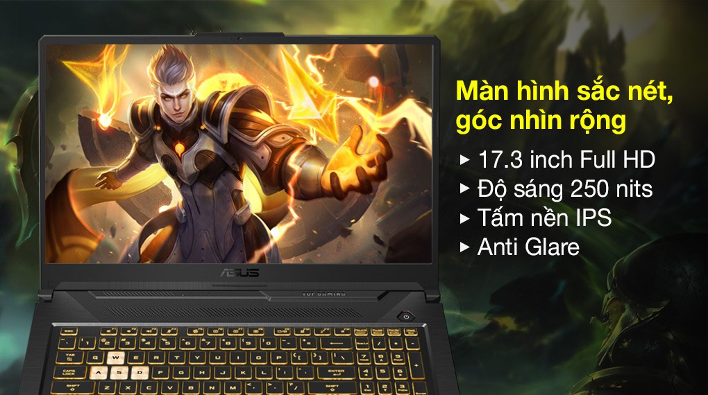 Laptop Asus TUF Gaming FX706HE i7 11800H/8GB/512GB/4GB RTX3050Ti/144Hz/Win10 (HX011T)