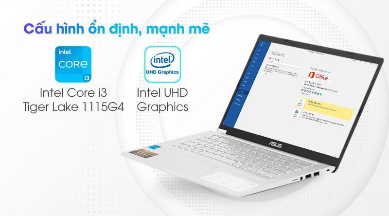 Laptop Asus VivoBook X415EA i3 1115G4/4GB/512GB/Win10 (EB263T)