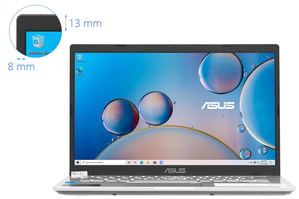 Laptop Asus VivoBook X415EA i3 1115G4/4GB/512GB/Win10 (EB263T) Màu Bạc