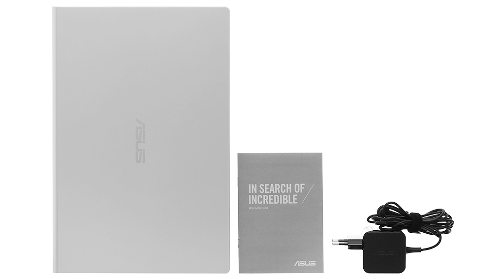 Bộ sản phẩm gồm: Sách hướng dẫn, Thùng máy, Sạc Laptop Asus