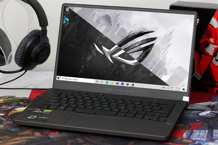 Laptop Asus Rog Zephyrus Gaming G14 GA401QH R7 5800HS/8GB/512GB/4GB GTX1650/144Hz/Túi/Win10 (HZ035T) Màu Xám