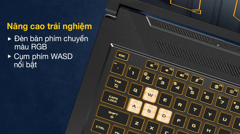 Laptop Asus TUF Gaming FX706HC i5 11400H/8GB/512GB/4GB RTX3050/144Hz/Win10 (HX003T)