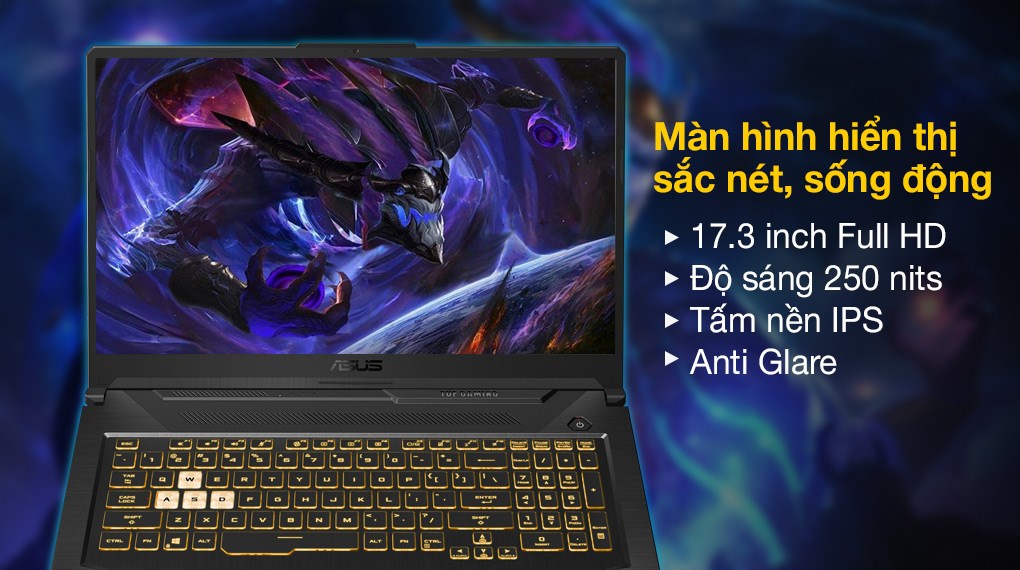 Laptop Asus TUF Gaming FX706HC i5 11400H/8GB/512GB/4GB RTX3050/144Hz/Win10 (HX003T)