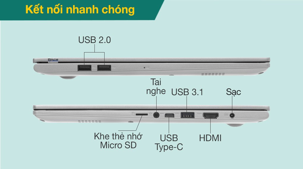 Laptop Asus VivoBook A515EP i5 1135G7/8GB/512GB/2GB MX330/Win10 (BN334T)