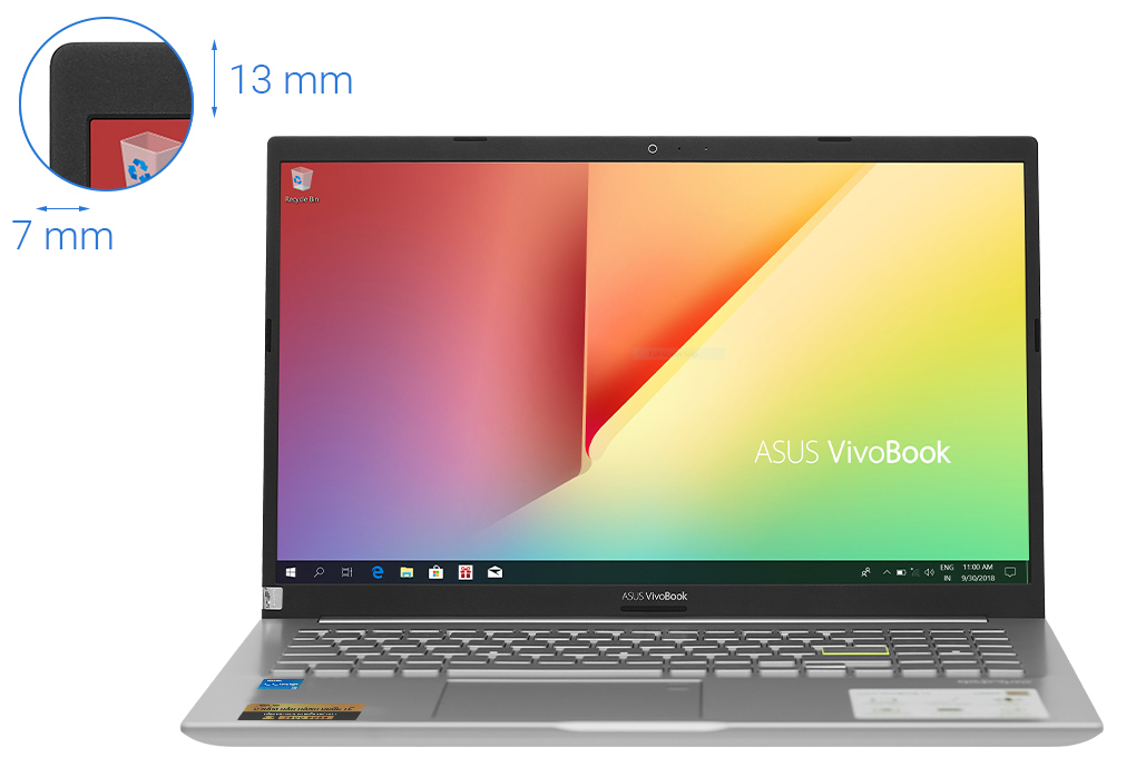 Laptop Asus VivoBook A515EA i3 1115G4/8GB/512GB/Win10 (BN975T) Màu Bạc