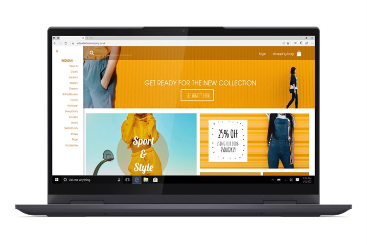 Laptop Lenovo Yoga 7 14ITL5 i5 1135G7/8GB/512GB/Touch/Pen/Win10 (82BH00CJVN) Màu Xám