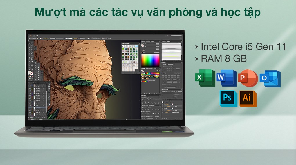 Laptop Dell Inspiron 14 5410 i5 1135G7/8GB/512GB/2GB MX350/Touch/Pen/Office H&S2019/Win10 (N4I5147W)