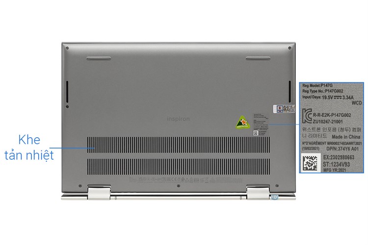 Laptop Dell Inspiron 14 5410 i5 1135G7/8GB/512GB/2GB MX350/Touch/Pen/Office H&S2019/Win10 (N4I5147W) Màu Bạc