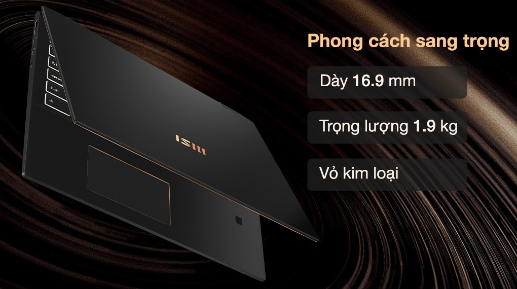 Laptop MSI Summit E16 Flip i7 1195G7/16GB/1TB SSD/4GB RTX3050/120Hz/Touch/Pen/Túi/Office365F/Win10 (082VN)