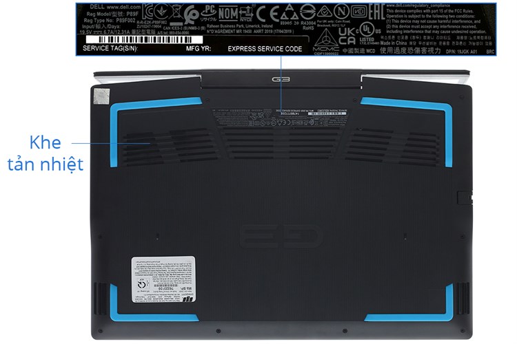 Laptop Dell Gaming G3 15 3500 i5 10300H/8GB/1TB+256GB/4GB GTX1650/120Hz/Win10 (70253721) Màu Đen