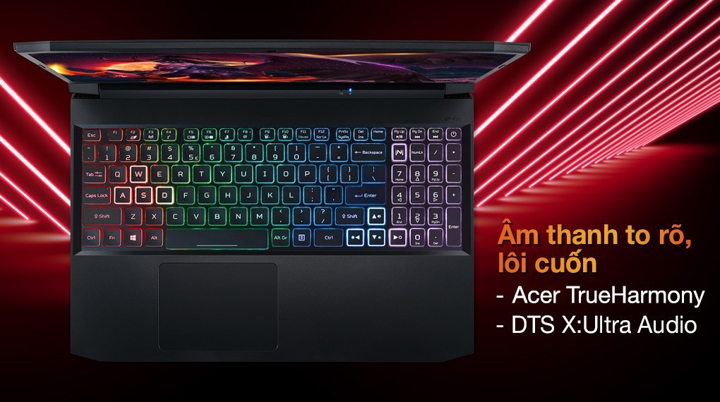 Laptop Acer Nitro 5 Gaming AN515 57 74NU i7 11800H/8GB/512GB/4GB RTX3050Ti/144Hz/Win10 (NH.QD9SV.001.)