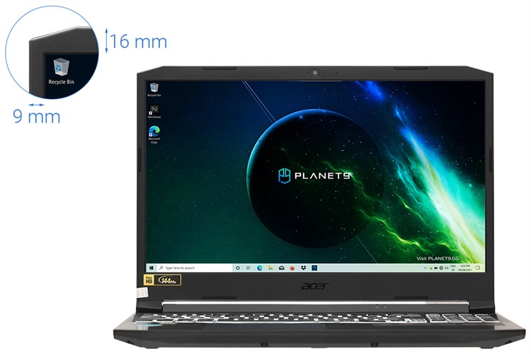 Laptop Acer Nitro 5 Gaming AN515 57 74NU i7 11800H/8GB/512GB/4GB RTX3050Ti/144Hz/Win10 (NH.QD9SV.001.) Màu Đen