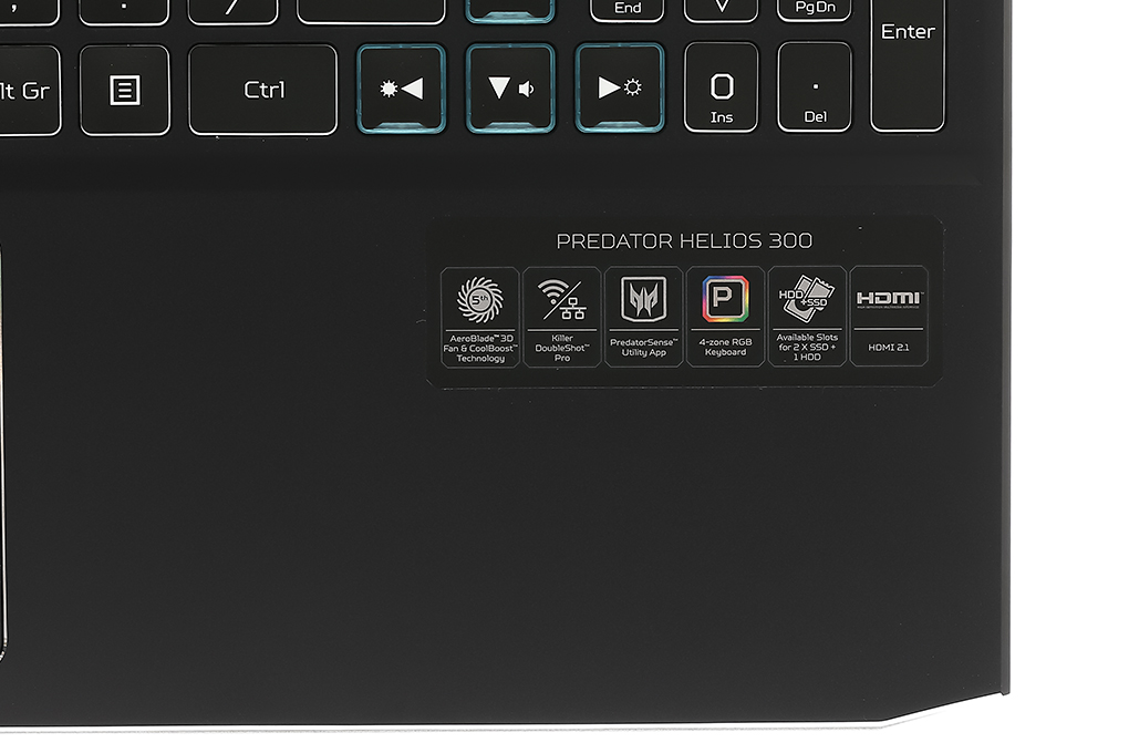 Laptop Acer Predator Helios PH315 54 78W5 i7 11800H/8GB/512GB/4GB RTX3050Ti/144Hz/Win10 (NH.QC5SV.001) Màu Đen