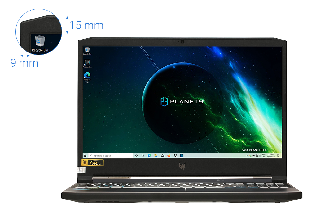 Laptop Acer Predator Helios PH315 54 78W5 i7 11800H/8GB/512GB/4GB RTX3050Ti/144Hz/Win10 (NH.QC5SV.001) Màu Đen