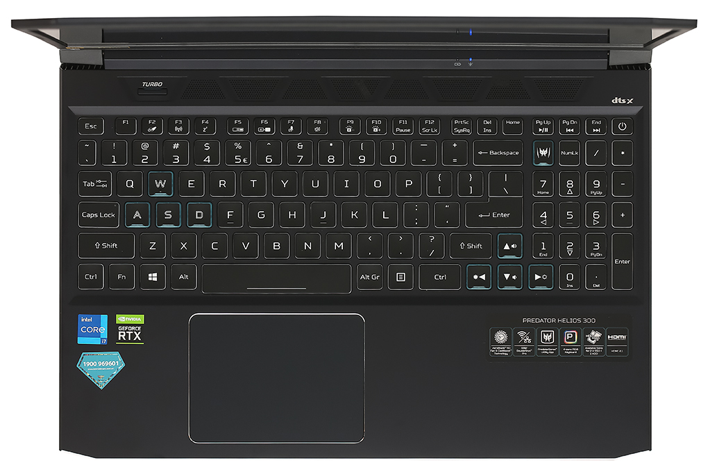 Laptop Acer Predator Helios PH315 54 78W5 i7 11800H/8GB/512GB/4GB RTX3050Ti/144Hz/Win10 (NH.QC5SV.001) Màu Đen