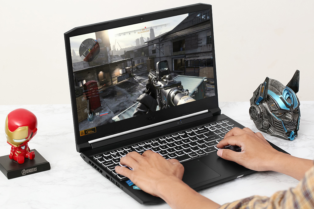 Laptop Acer Nitro 5 Gaming AN515 57 50FT i5 11400H/16GB/512GB/4GB RTX3050/144Hz/Win10 (NH.QD8SV.003) Màu Đen