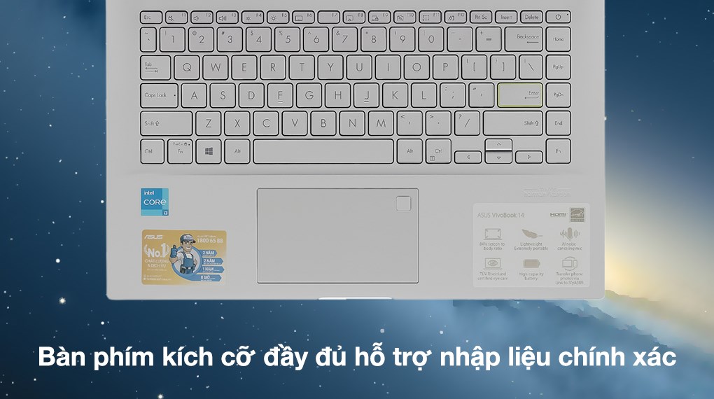 Laptop Asus VivoBook A415EA i3 1115G4/8GB/512GB/Win10 (EB559T)