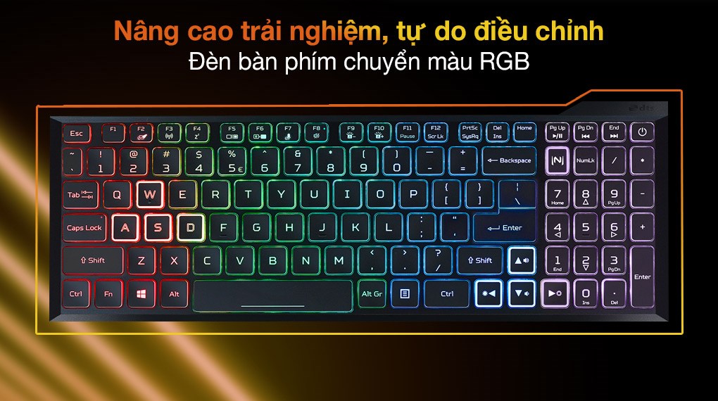 Laptop Acer Nitro 5 AN515 57 51G6 i5 11400H/8GB/512GB/4GB RTX3050/144Hz/Win10 (NH.QD8SV.002)