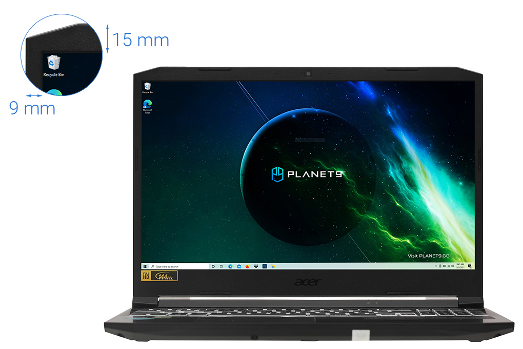 Laptop Acer Nitro 5 AN515 57 51G6 i5 11400H/8GB/512GB/4GB RTX3050/144Hz/Win10 (NH.QD8SV.002) Màu Đen