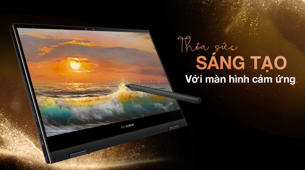 Laptop Asus ZenBook UX371EA i7 1165G7/16GB/1TB SSD/OLED/Touch/Pen/Cáp/Túi/Office H&S2019/Win10 (HL701TS)