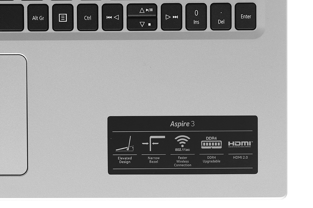 Laptop Acer Aspire 3 A315 58G 3597 i3 1115G4/8GB/256GB/2GB MX350/Win10 (NX.ADUSV.006) Màu Bạc