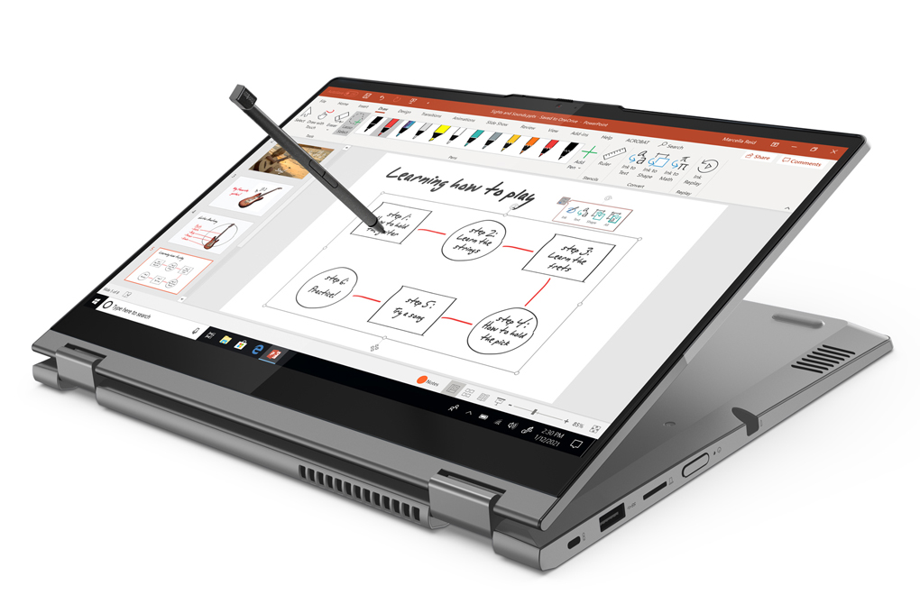 Laptop Lenovo ThinkBook 14s Yoga ITL i5 1135G7/8GB/512GB/Touch/Pen/Win10 (20WE004CVN) Màu Xám